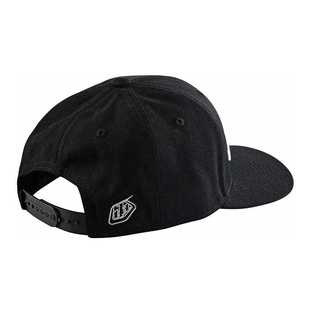 Gorra Curva Troy Lee Designs Signature Black / White
